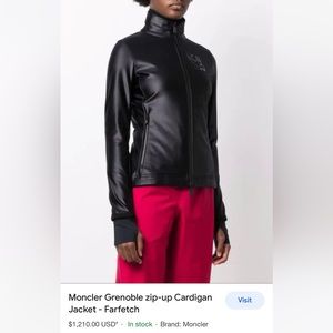 Moncler Grenoble zip up cardigan jacket sz small